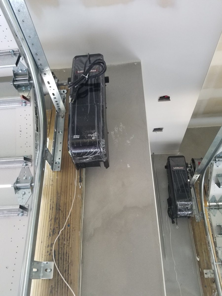 LiftMaster side-mount garage door opener installation by OM Garage Door Florida